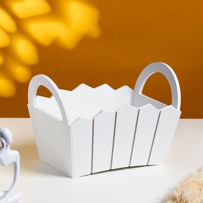 Подарочный ящик «Мария», 25×16×17 см, МДФ, белый