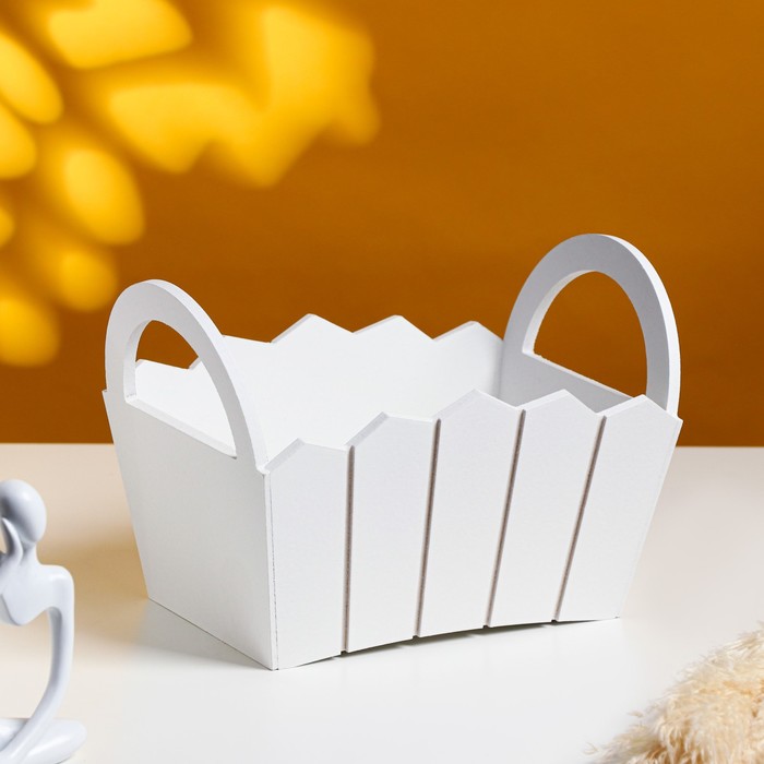 Подарочный ящик «Мария», 25×16×17 см, МДФ, белый - Фото 1