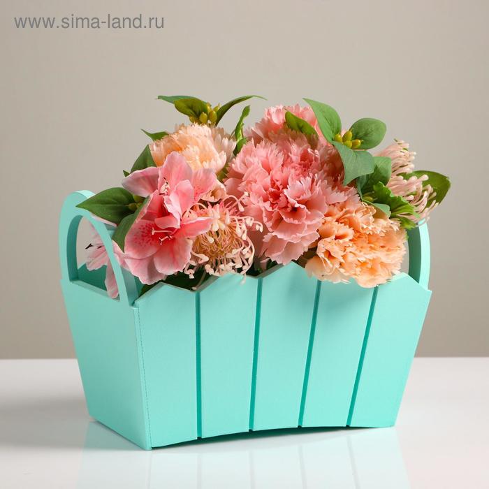 Подарочный ящик «Мария», 25.5×16.5×17.5 см, МДФ, цвет мятный - Фото 1