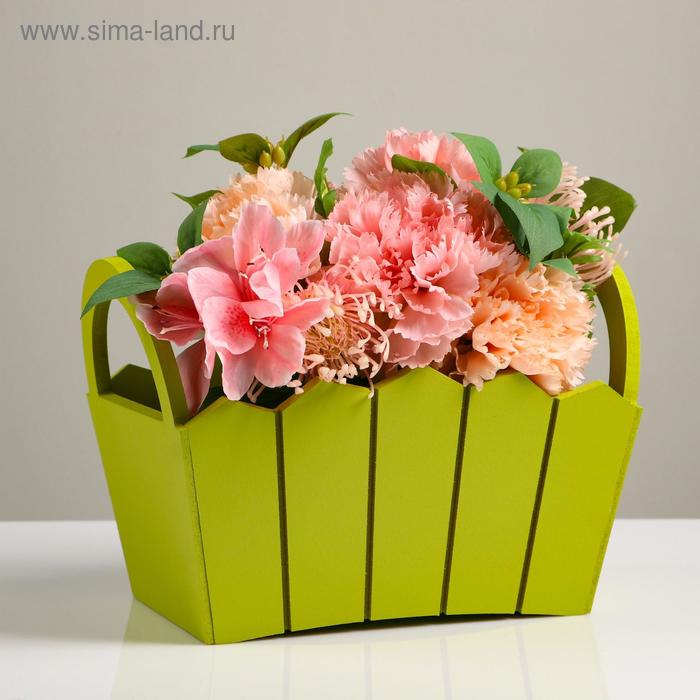 Подарочный ящик «Мария», 25×16×17 см, МДФ, цвет фисташковый - Фото 1