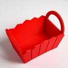 Подарочный ящик «Мария», 25×16×18 см, МДФ, красный - Фото 4