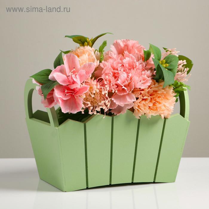 Подарочный ящик «Мария», 25.5×16.5×17.5 см, МДФ, цвет оливковый - Фото 1