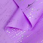 Пленка для цветов "Падающие звезды", 58 см х 5 м   светло фиолетовый - фото 5688582