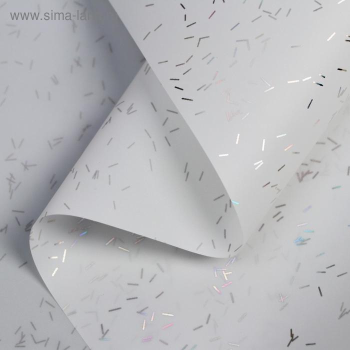 Пленка для цветов «Звездная ночь», 58 см × 5 м белый - Фото 1