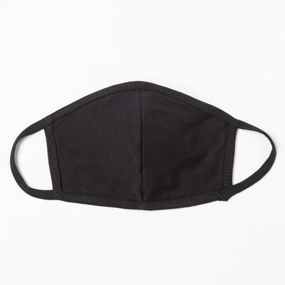 Маска защитная взрослая, цвет чёрный, размер 28х16