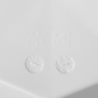 Горшок для цветов с поддоном «Призма», 1 л, пластиковый, белый - Фото 4