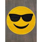Ковёр круглый Merinos Smile, размер 100x100 см, цвет yellow - фото 295024521