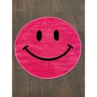 Ковёр круглый Merinos Smile, размер 100x100 см, цвет pink - фото 295024525