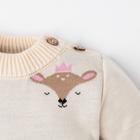 Костюм вязаный Крошка Я «Сutie» рост 98-104 см, бежевый - Фото 3