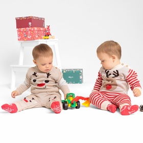 Костюм вязаный детский «Крошка Я» New Year, рост 68-74 см