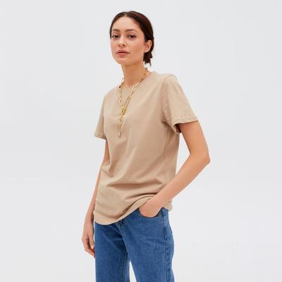 Футболка женская MIST basic, размер 40-42, песок