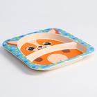 Тарелка детская из бамбука M&B «Песики», 2 секции - Фото 3