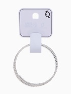 Браслет «Диско» змейка со стразами, d=5.5, белый в серебре - фото 59322070