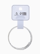 Браслет «Диско» змейка со стразами, d=5.5, белый в серебре - Фото 4