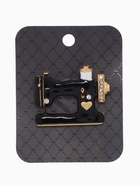 Брошь «Швейная машина» с мотком ниток, цвет чёрно-белый в золоте - Фото 4