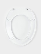 Сиденье для унитаза «Декор. Капли», 44.5×37.5 см, с крышкой, белое - Фото 12