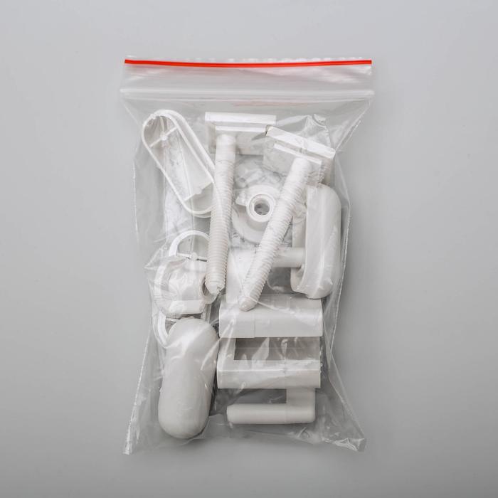 Сиденье с крышкой для унитаза Росспласт «Декор. Капли», 44,5×37,5 см, цвет белый - фото 1883604698