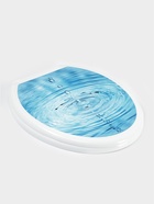 Сиденье для унитаза «Декор. Капли», 44.5×37.5 см, с крышкой, белое - Фото 9
