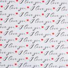 Бумага упаковочная глянцевая «Love you», 70×100 см 5351681