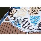 Полотенце пляжное Этель «Леопард», d 150см - фото 44345565