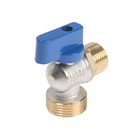 Кран шаровой ZEIN engr, для подключения бытовой техники, угловой, 1/2" × 3/4", латунь - Фото 3