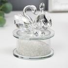 Фигурка стекло «Два лебедя», бисер, 8.4×6.8×5.8 см - Фото 2