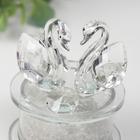 Фигурка стекло «Два лебедя», бисер, 8.4×6.8×5.8 см - Фото 4