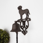 Колокол настенный чугун «Собака», декор, 24×10×13.5 см - Фото 1