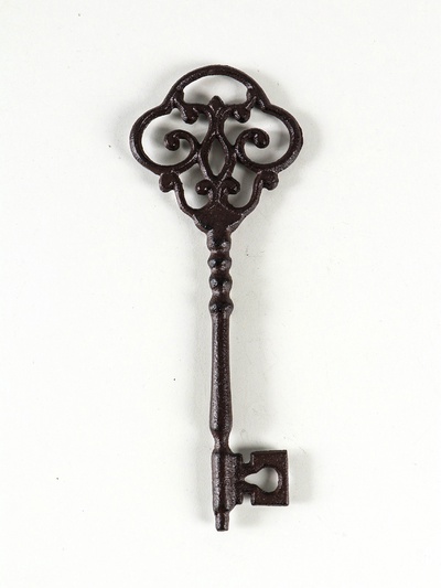 Фигурка чугун «Ключ», настенный декор, 25×9.5 см