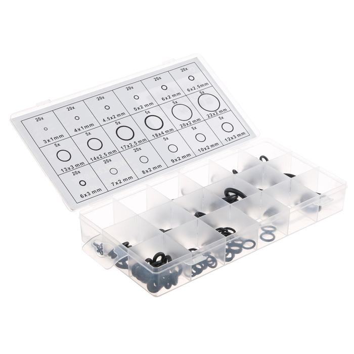 Набор резиновых прокладок, 18 размеров, 225 шт. - Фото 1