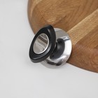 Ручка для крышки на посуду Доляна «Помощник», d=6 см, чёрная - Фото 1