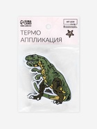Термоаппликация «Динозавр», 7×6.5 см, зелёная 5202523 - фото 319816541