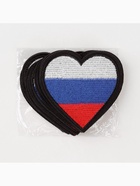 Термоаппликация «Сердце», 7.5×7.5 см, триколор 5202525 - фото 319816547
