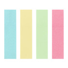 Блок-закладка с липким краем, 4 по 80 штук, 12×50 мм, пастельные, бумажные - Фото 5