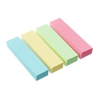 Блок-закладка с липким краем, 4 по 80 штук, 12×50 мм, пастельные, бумажные - Фото 5