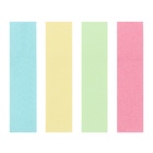 Блок-закладка с липким краем, 4 по 80 штук, 12×50 мм, пастельные, бумажные - Фото 6
