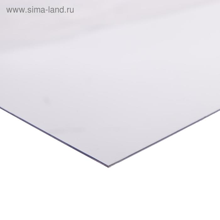 Поликарбонат монолитный, толщина 1 мм, 2,05 × 1,25 м, прозрачный, с УФ защитой - Фото 1