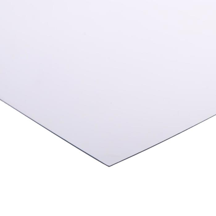 Лист ПЭТ-А, толщина 0.5 мм, 2,05 × 1,25 м, без УФ, прозрачный - фото 1905708314