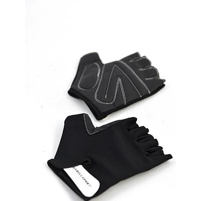 Перчатки для фитнеса унисекс кожаные Q12, цвет чёрный, размерS