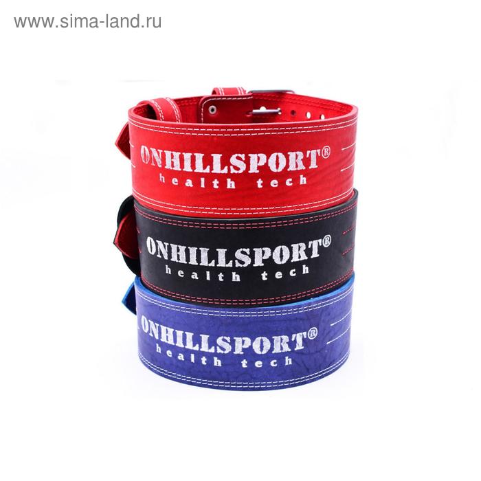 Пояс для пауэрлифтинга с пряжкой, 10 см, 2 слоя, medium, размер XXL (100-120 см), цвета микс - Фото 1