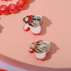 Комплект детский "Выбражулька" 5 предметов: 2 резинки, клипсы, браслет, кольцо, вишенки, цвет МИКС - Фото 4