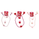 Набор детский "Выбражулька" 5 предметов: 2 заколки, кулон, браслет, кольцо, цветочная полня, цвет МИКС - Фото 2