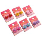 Серьги-клипсы детские "Выбражулька" цветы, цвет МИКС - Фото 2