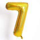 Воздушный шар фольгированный 40" «Цифра 7», голография - Фото 2