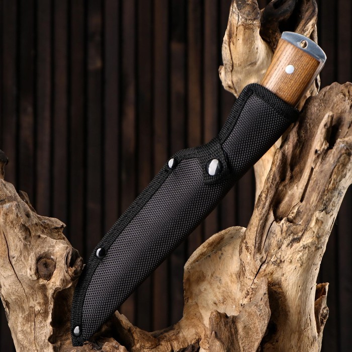 Нож охотничий "Причал" 26см, клинок 140мм/2,4мм, с гравировкой - фото 1905708647