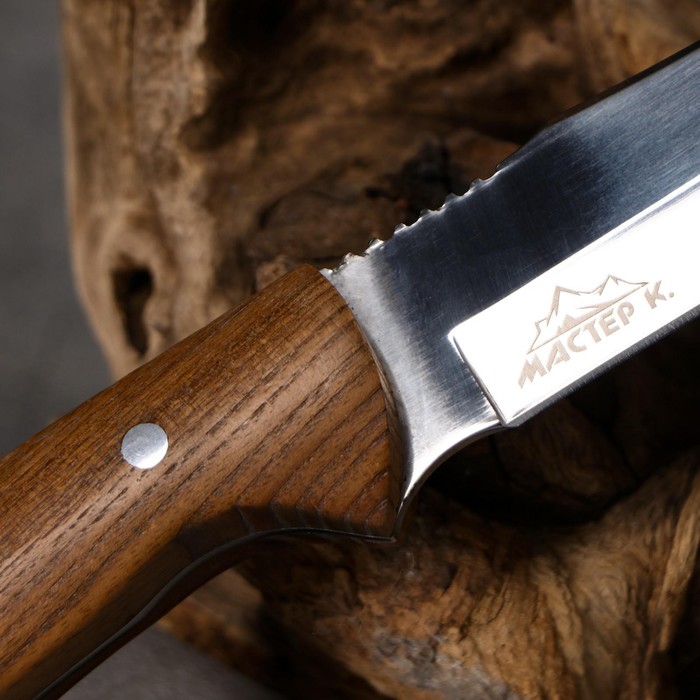Нож охотничий "Причал" 26см, клинок 140мм/2,4мм, с гравировкой - фото 1905708650