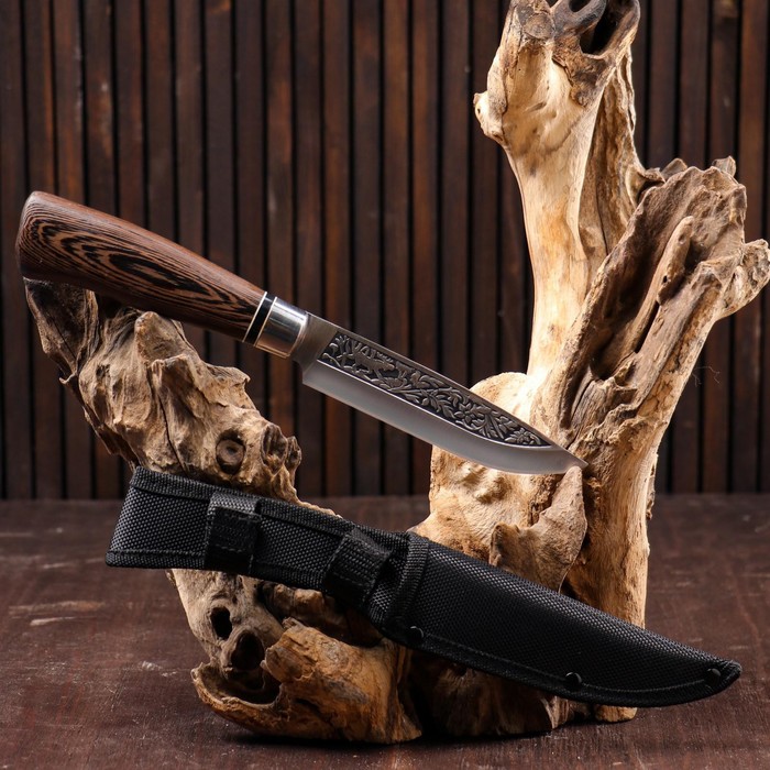 Нож охотничий "Лес" 27см, клинок 138мм/3мм, рукоять микс - фото 1905708660