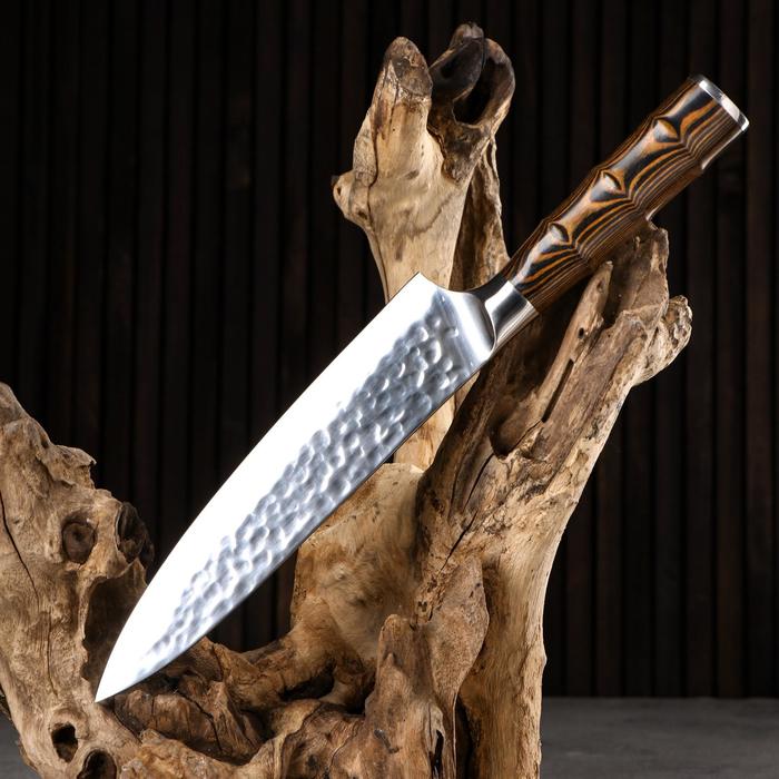 Нож охотничий "Хильд" 32,5см, клинок 205мм/2,7мм, коричневый - фото 1905708667