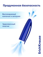 Ручка шариковая ErichKrause U-108 Classic Stick, узел 1 мм, синяя - Фото 3