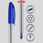 Ручка шариковая ErichKrause U-108 Classic Stick, узел 1 мм, синяя - Фото 8